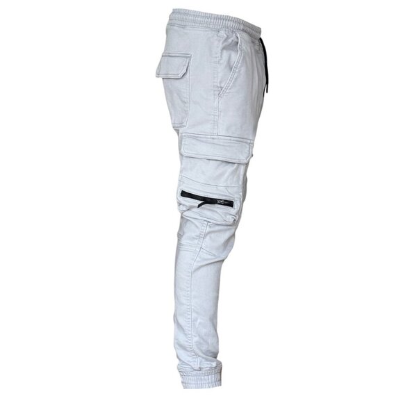 NEW YORKER FSBN MENS GRAY CARGO STRECHY CASUAL PANTS - Picture 4 of 6